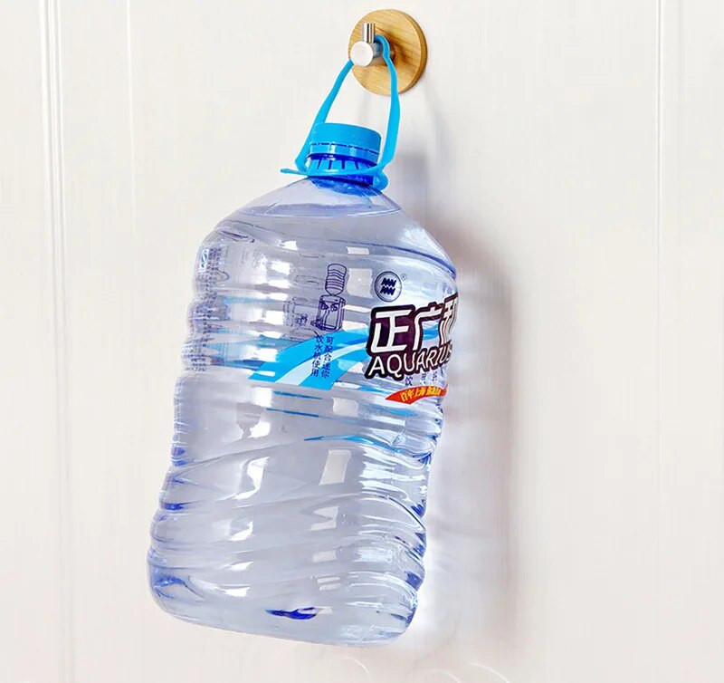 Neperšlampami kabliukai Rankšluosčiai Drabužiai Kepurės Laikiklis Vonios Spinta Virtuvė Organizacija Prie sienos tvirtinami natūralaus bambuko kabliukai