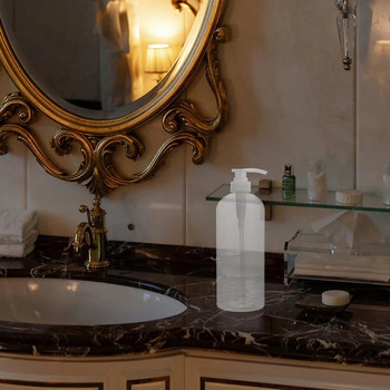 2 τεμ. Refillable Pump Bottles Designer Shampoo Dispensers Clear Soap Dispensers 1000ml