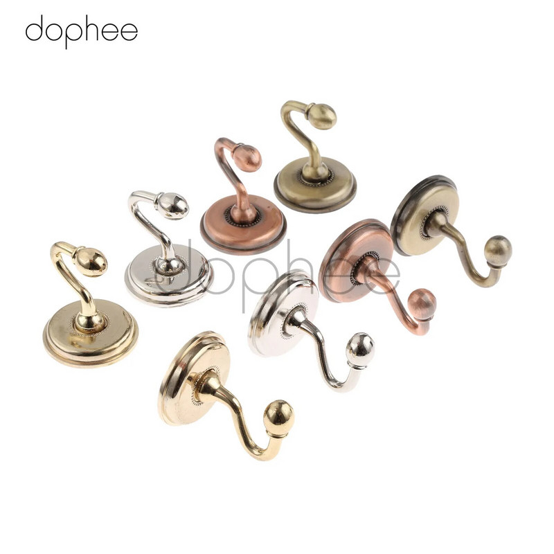 dophee 2τμχ Κουρτίνα Tieback Europe Φούντα Γάντζος Πόρτας Θήκη τοίχου Κρεμάστρα Αξεσουάρ κουρτινών Διακόσμηση δωματίου σπιτιού με βίδες