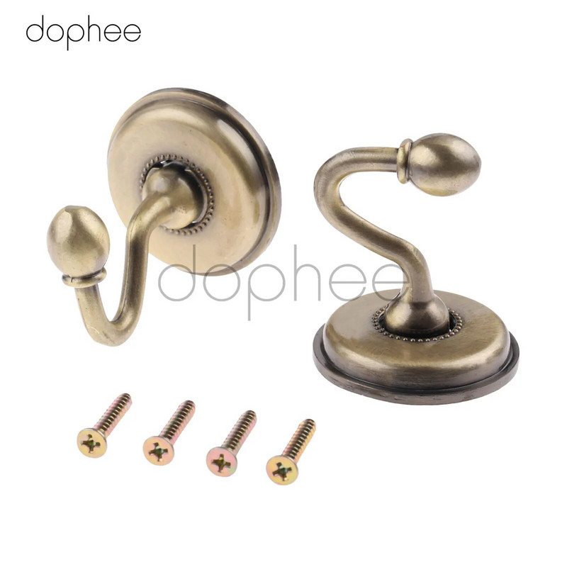 dophee 2τμχ Κουρτίνα Tieback Europe Φούντα Γάντζος Πόρτας Θήκη τοίχου Κρεμάστρα Αξεσουάρ κουρτινών Διακόσμηση δωματίου σπιτιού με βίδες