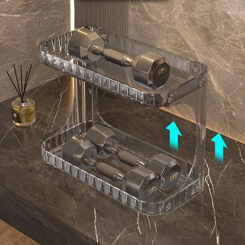 Kupaonski stalak za pohranu WC pulta Kozmetika Odvodni stalci Zidna pohrana Držač sapuna za umivaonik Stolni organizator