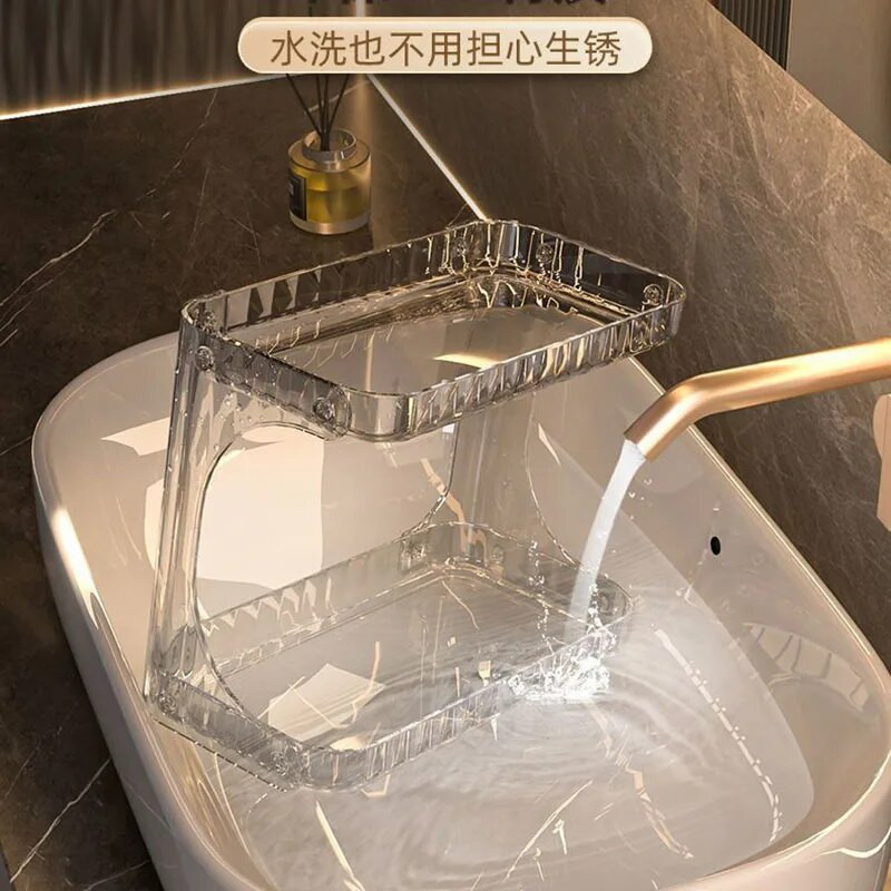 Kupaonski stalak za pohranu WC pulta Kozmetika Odvodni stalci Zidna pohrana Držač sapuna za umivaonik Stolni organizator