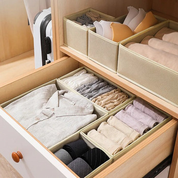 Кутия за съхранение на дрехи Органайзер за шкаф за дрехи за бельо Чорапи Сутиен Довършителна кошница Кутия за съхранение на дрехи Органайзер за чекмеджета