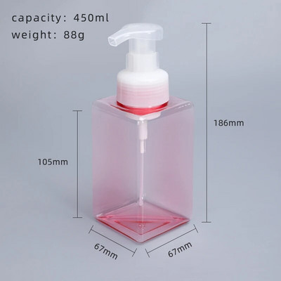 Prazan dozator pjenastog sapuna Punjiva boca s pumpicom za tekući sapun Šampon za pranje tijela PETG boce 1 KOM