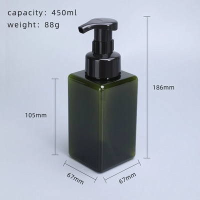 Prazan dozator pjenastog sapuna Punjiva boca s pumpicom za tekući sapun Šampon za pranje tijela PETG boce 1 KOM