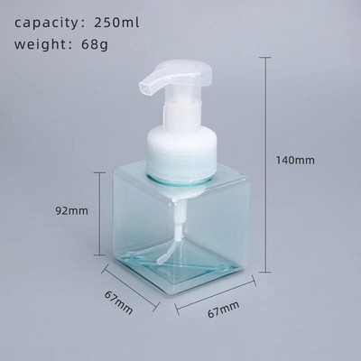 Prazan dozator pjenastog sapuna Punjiva boca s pumpicom za tekući sapun Šampon za pranje tijela PETG boce 1 KOM