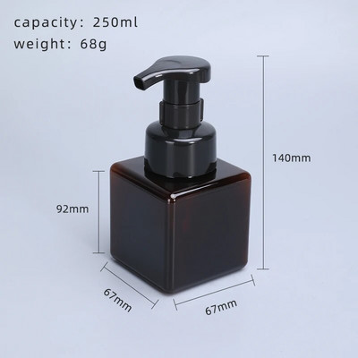 Prazan dozator pjenastog sapuna Punjiva boca s pumpicom za tekući sapun Šampon za pranje tijela PETG boce 1 KOM