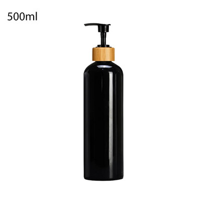 Dozator de șampon pentru baie Flacon de loțiune cu pompă, reîncărcabil, gel de duș, balsam, sticla de depozitare, etichetă impermeabilă 500 ml