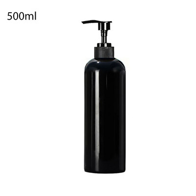 Dozator de șampon pentru baie Flacon de loțiune cu pompă, reîncărcabil, gel de duș, balsam, sticla de depozitare, etichetă impermeabilă 500 ml