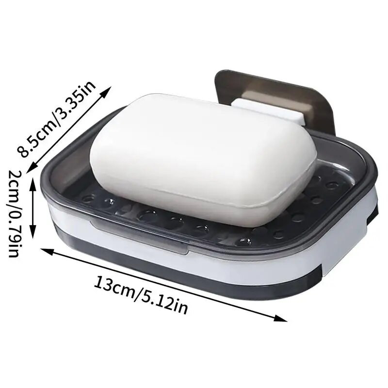 Držač sapuna za kupaonicu Zidni nosač Zidni nosač za pražnjenje sapuna Sapun za kupaonske pločice Posuda za sapun Samoljepljiva kupaonica