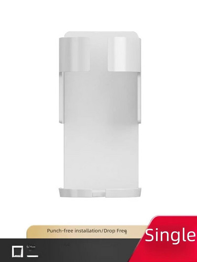 Prie sienos tvirtinamas elektrinio dantų šepetėlio laikiklis, kurio nereikia gręžti. Dantų puodelis Oralinis puodelių stovas Vonios kambario laikymo atraminis laikiklis