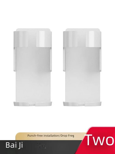 Prie sienos tvirtinamas elektrinio dantų šepetėlio laikiklis, kurio nereikia gręžti. Dantų puodelis Oralinis puodelių stovas Vonios kambario laikymo atraminis laikiklis