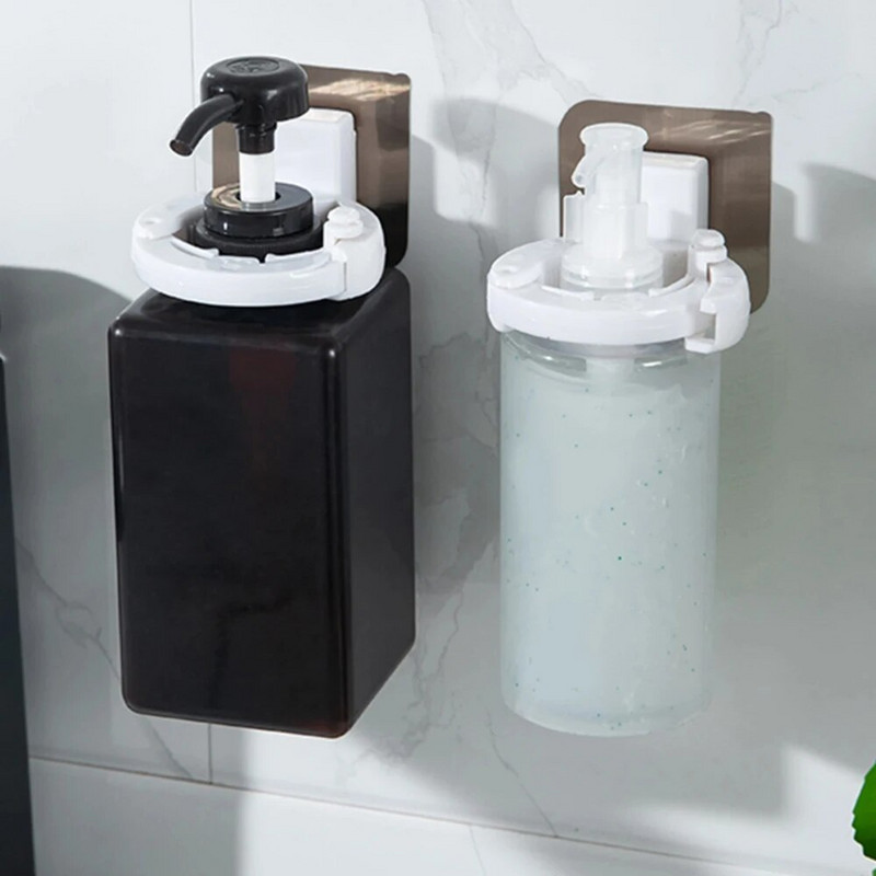 Vonios laikiklis dušo šampūno kabykla prie sieninio drabužių kabyklos laikymo lentyna Nemokamai perforavimo kabliuko laikymo lentyna Vonios kambario priedai