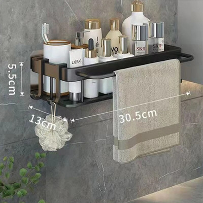 Kupaonske police Zidni nosač bez bušenja Kutna polica Tuš Stalak za pohranu Držač za WC Organizator šampona Kupaonski pribor