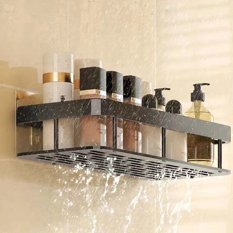 Kupaonske police Zidni nosač bez bušenja Kutna polica Tuš Stalak za pohranu Držač za WC Organizator šampona Kupaonski pribor