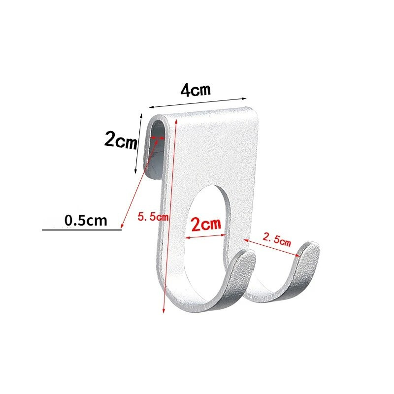 2/1 vnt Vonios kambario nerūdijančio plieno skustuvo laikiklis, laikymo kabliukas, sienelė vyrams skutimosi mašinėlė lentynėlė Punch Nemokami priedai Organizacija