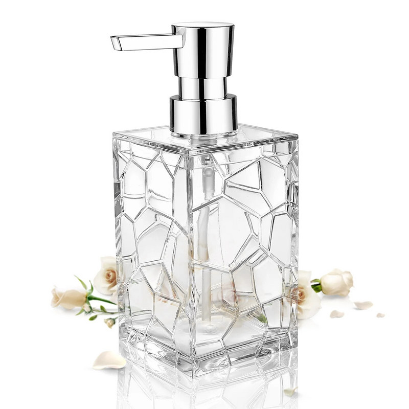 Choice Dozator sapuna od 320 ml Prozirna prozirna boca Kupaonica Dezinfekcijsko sredstvo za ruke Šampon Gel za tuširanje Punjiva posuda za bocu s pumpicom