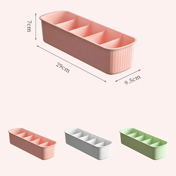 5 решетки Кутия за съхранение на чорапи Нова висококачествена пластмасова сутиен Кутия за бельо Едноцветни Органайзери за гардероб Начало