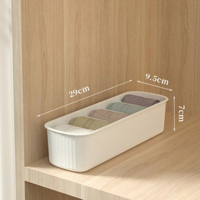 5 rácsos zokni tároló doboz új kiváló minőségű műanyag egymásra rakható melltartó fehérnemű doboz egyszínű gardróbszervezők Kezdőlap