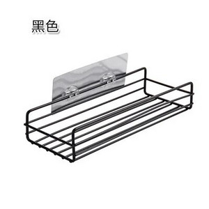 Ljepilo za gel za tuširanje od nehrđajućeg čelika Držač za šampon Kuhinja Kupaonica Zidni stalak za pohranu Polica Organizator Usisna polica za košaru