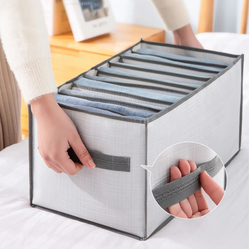 Spinta Drabužių Organizatorius Kelnės Džinsai Dėžutė Spintelės Stalčiai Organizatorius Kojinės Apatiniai Tvarkyklės Spintos Sandėliavimo Organizatorius