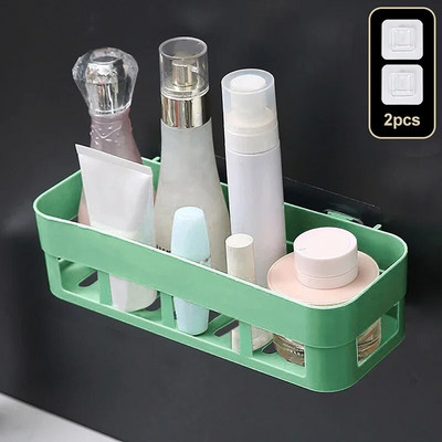 Kupaonska polica Košara za pohranu Organizator WC Ljepilo Šampon Gel Dekoracija Kupaonski kutak Polica za tuš Polica Dodaci
