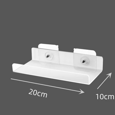 Akrilni zidni stalak Polica Zidna viseća ploča Free Punch Kupaonica WC Kuhinja Stalak za pohranu Jaka naljepnica za kupaonsku kuhinju