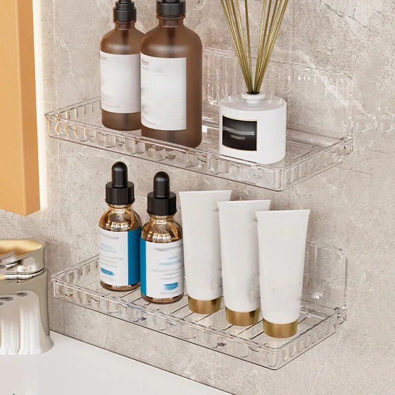 Hatékony és kényelmes összecsukható tárolópolc fürdőszobai cikkekhez Falra szerelhető szekrényes tárolódoboz