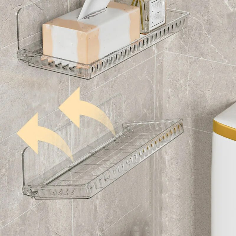 Hatékony és kényelmes összecsukható tárolópolc fürdőszobai cikkekhez Falra szerelhető szekrényes tárolódoboz