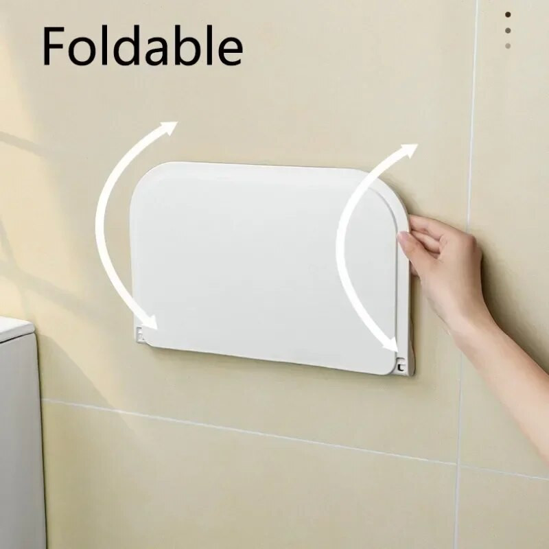 Sulankstoma prie sienos tvirtinama lentyna, taupanti vietą Sulankstoma laikymo lentyna be perforavimo telefono laikiklis „Wi-Fi“ maršrutizatorius, laikymo dėklas Vonios kambarysOrganizer