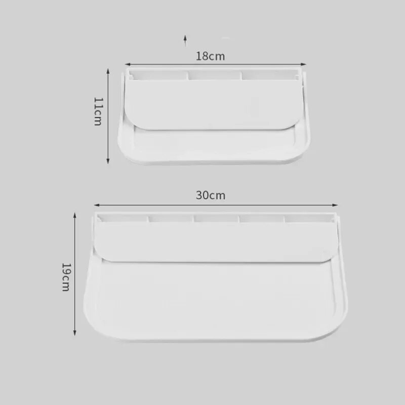 Sulankstoma prie sienos tvirtinama lentyna, taupanti vietą Sulankstoma laikymo lentyna be perforavimo telefono laikiklis „Wi-Fi“ maršrutizatorius, laikymo dėklas Vonios kambarysOrganizer
