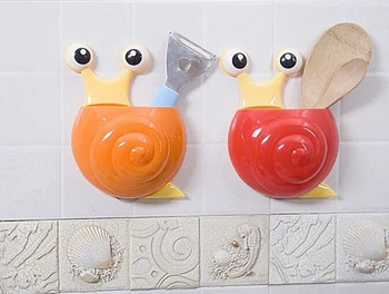Βάση οδοντόβουρτσας 1 τμχ για σετ μπάνιου Προϊόν Cute Cartoon Sucker Hook Θήκη οδοντόβουρτσας Σαλιγκάρι Ράφι μπάνιου OK 0525