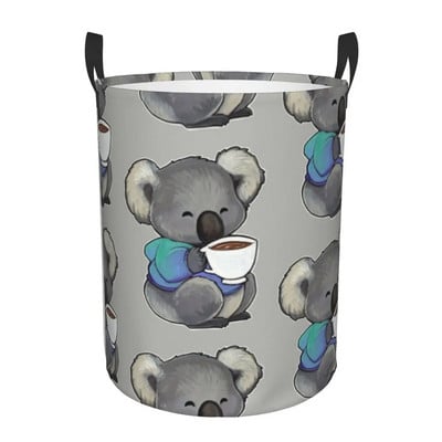 Kawaii pripijena košara za rublje Koala Bear, sklopiva velika posuda za pohranu odjeće, košara za bebe