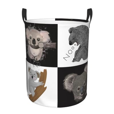 Kawaii pripijena košara za rublje Koala Bear, sklopiva velika posuda za pohranu odjeće, košara za bebe