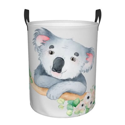 Kawaii pripijena košara za rublje Koala Bear, sklopiva velika posuda za pohranu odjeće, košara za bebe