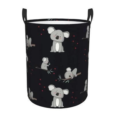 Kawaii pripijena košara za rublje Koala Bear, sklopiva velika posuda za pohranu odjeće, košara za bebe