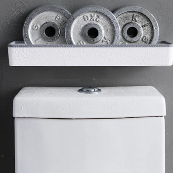 Висяща на стена тоалетна тоалетна шкаф за съхранение на багажник без перфорация многофункционален артефакт над тоалетна стойка рафт органайзер