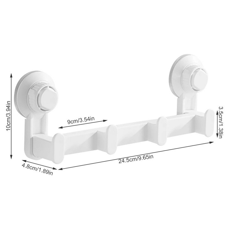 Kupaonski pribor Vakum Držač ručnika Četka Kuka Stalak Vakuum Odjeća Bez bušenja Vješalica za WC školjku Polica