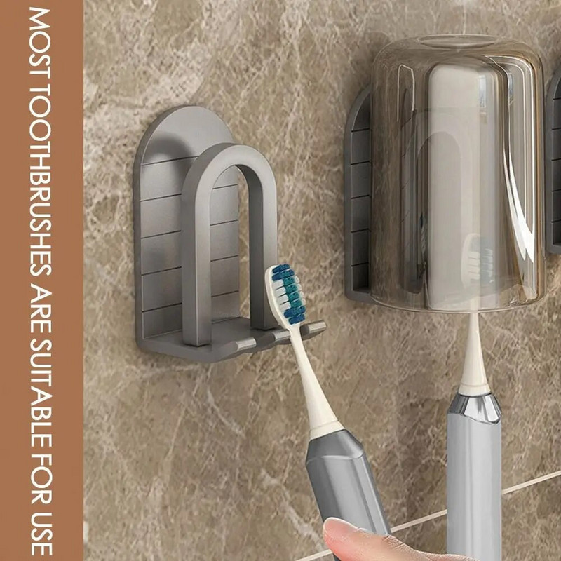 2 vnt Aliuminio lipnus pagrindas be gręžimo Vonios dantų šepetėlio lentyna Dantų šepetėlio laikiklis Lipni atraminė sieninė lentyna