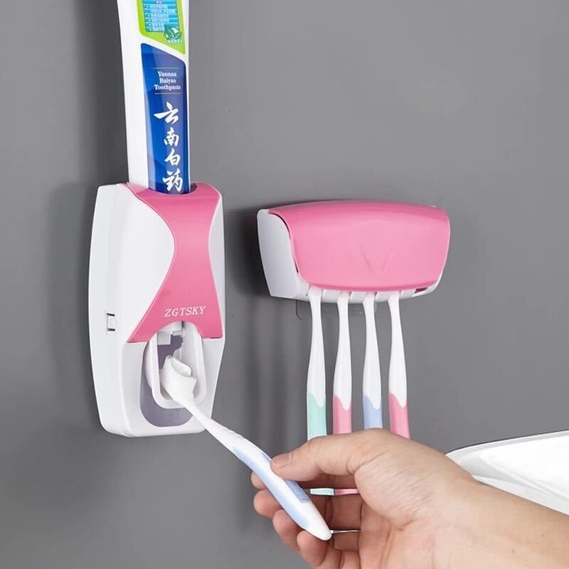 Automatski dozator paste za zube Plastični Lazy 5 Držač četkice za zube Cjedilo Police za kupaonicu Pribor za kupanje
