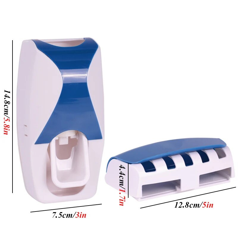 Automatski dozator paste za zube Plastični Lazy 5 Držač četkice za zube Cjedilo Police za kupaonicu Pribor za kupanje