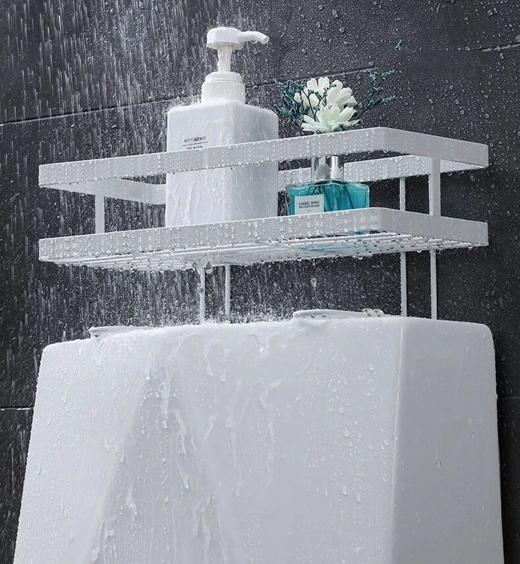 Kupaonica iznad WC školjke Polica za zidnu viseću WC školjku Višenamjenska polica za odlaganje toaletne školjke bez bušenja