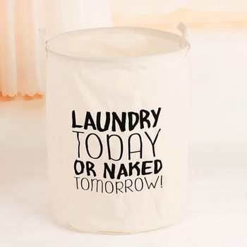 Μπάνιο Dirty Laundry Basket Πτυσσόμενο Πλυντήριο ρούχων Hamper Bag Σπίτι αποθήκευσης τσάντα Organizers Βαμβακερό καλάθι αξεσουάρ