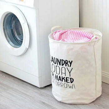 Баня Кош за мръсно пране Сгъваема чанта за пране на дрехи Чанта за кошница Домашна чанта за съхранение Организатори Памучна кошница Аксесоари