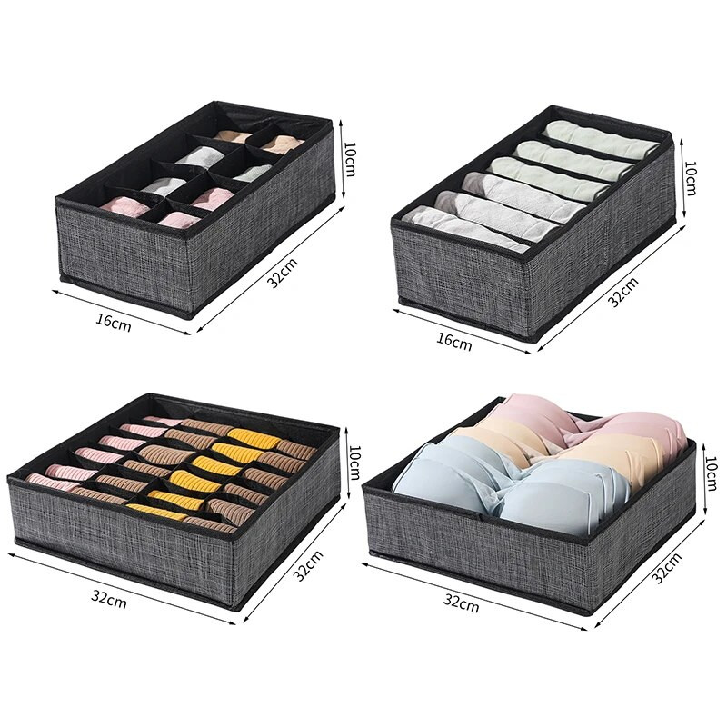 Sutien sport Organizator de lenjerie de corp Cutie de depozitare chiloți șosete Cutii de depozitare Garderoba Organizator de haine Dulap Sertare Cutie separatoare