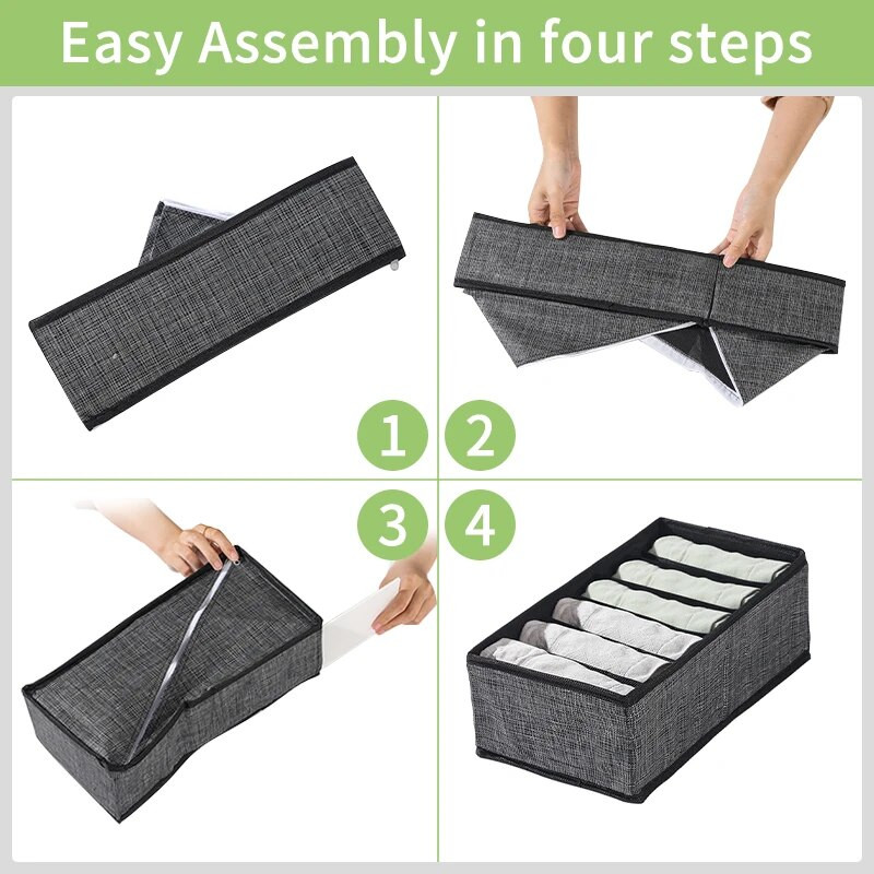 Sutien sport Organizator de lenjerie de corp Cutie de depozitare chiloți șosete Cutii de depozitare Garderoba Organizator de haine Dulap Sertare Cutie separatoare