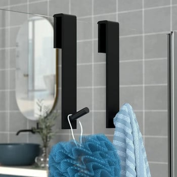 Ακρυλικός γάντζος πόρτας ντους μπάνιου πάνω από γυάλινη πόρτα ντους κρεμάστρα πετσετών κρεμάστρα μπουρνούζι μπάνιου Διαφανείς γάντζοι για πετσέτες