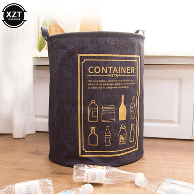 Καλάθι ρούχων Πτυσσόμενο για βρώμικα ρούχα για παιδιά Βρεφικά Παιδιά Παιχνίδια Καμβάς Wasmand Μεγάλος Αποθηκευτικός Χώρος Οργάνωση γραφείου σπιτιού