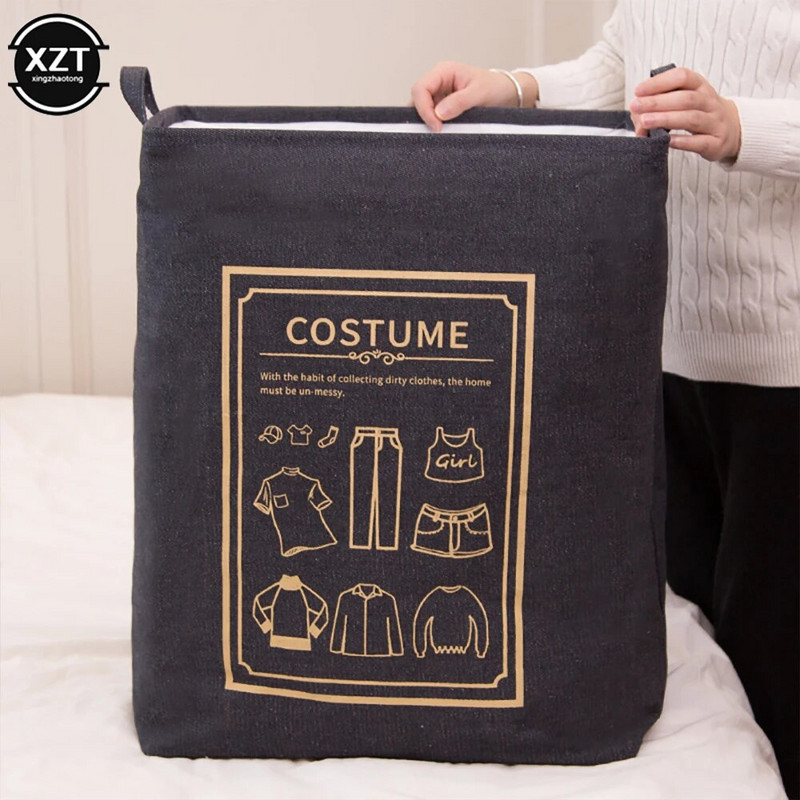 Καλάθι ρούχων Πτυσσόμενο για βρώμικα ρούχα για παιδιά Βρεφικά Παιδιά Παιχνίδια Καμβάς Wasmand Μεγάλος Αποθηκευτικός Χώρος Οργάνωση γραφείου σπιτιού