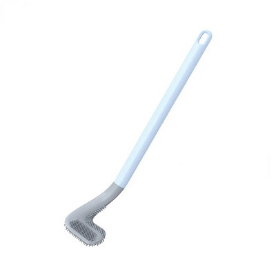 Golf szilikon WC kefe készlet, hosszú nyelű WC tisztító kefe fekete modern higiénikus fürdőszobai kiegészítők